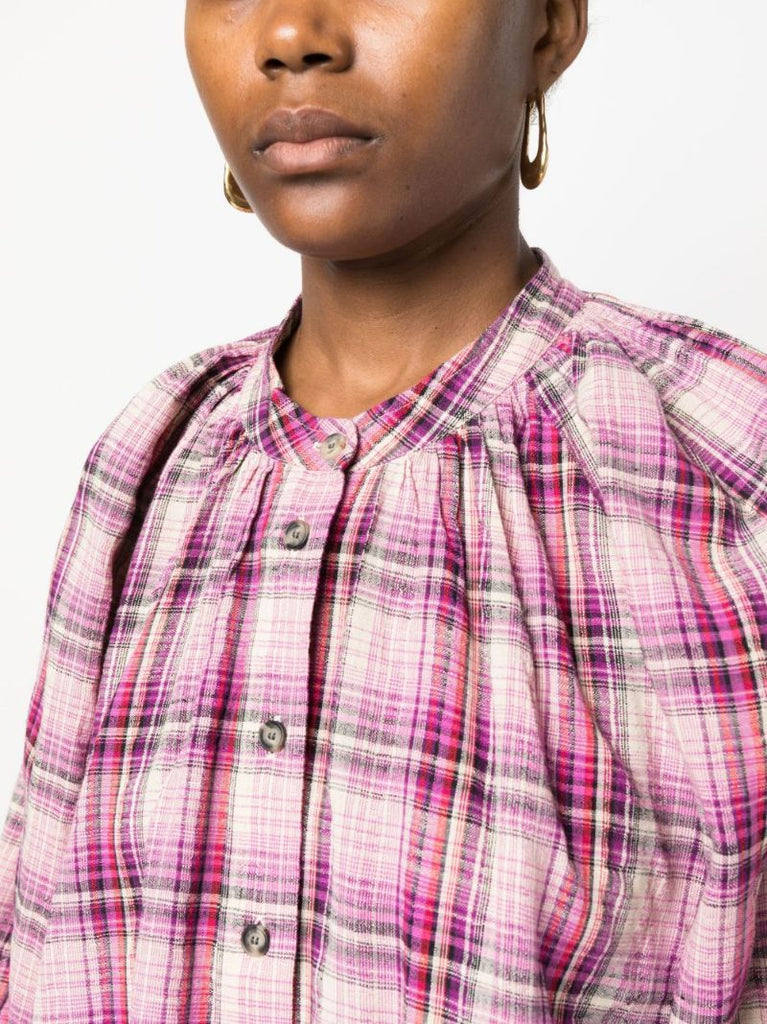 Pink Blandine Checked Shirt