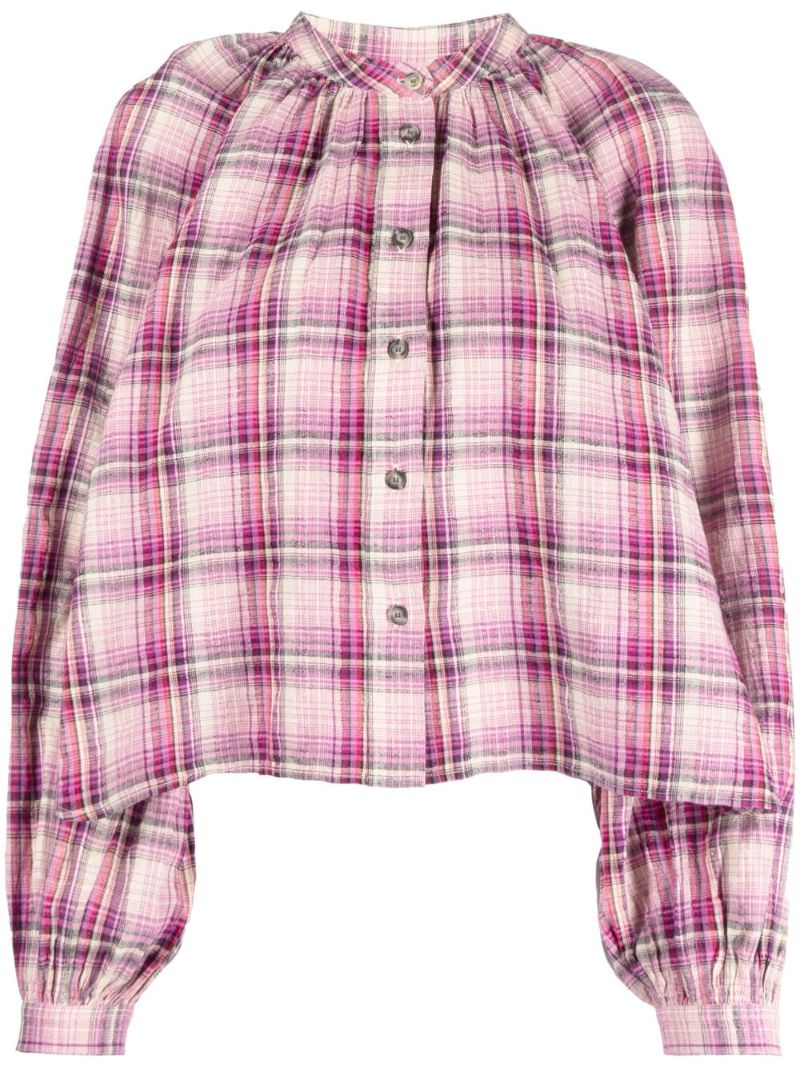 Pink Blandine Checked Shirt