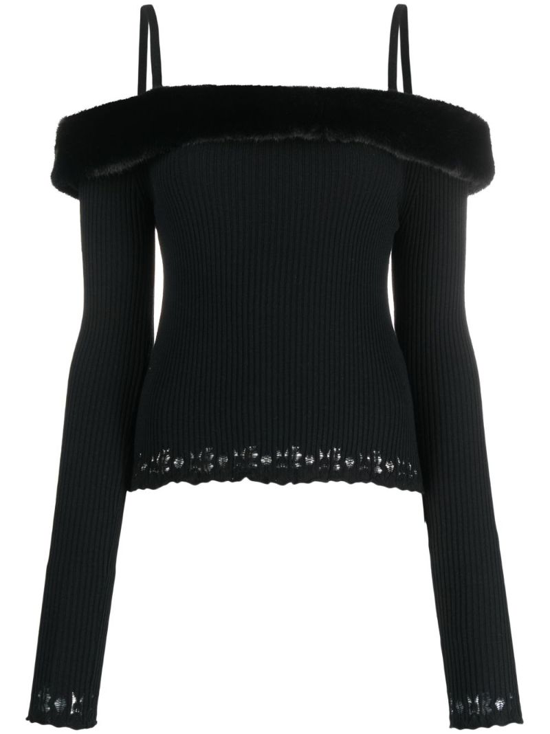 Black Off-the-shoulder Top