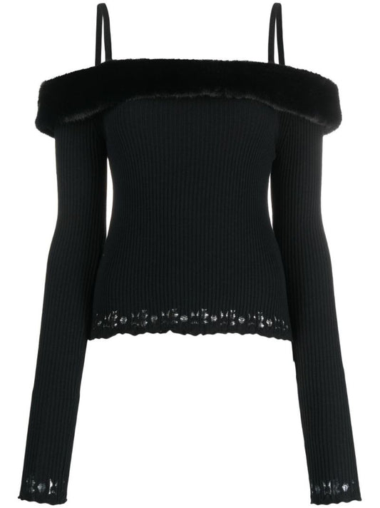 Black Off-the-shoulder Top