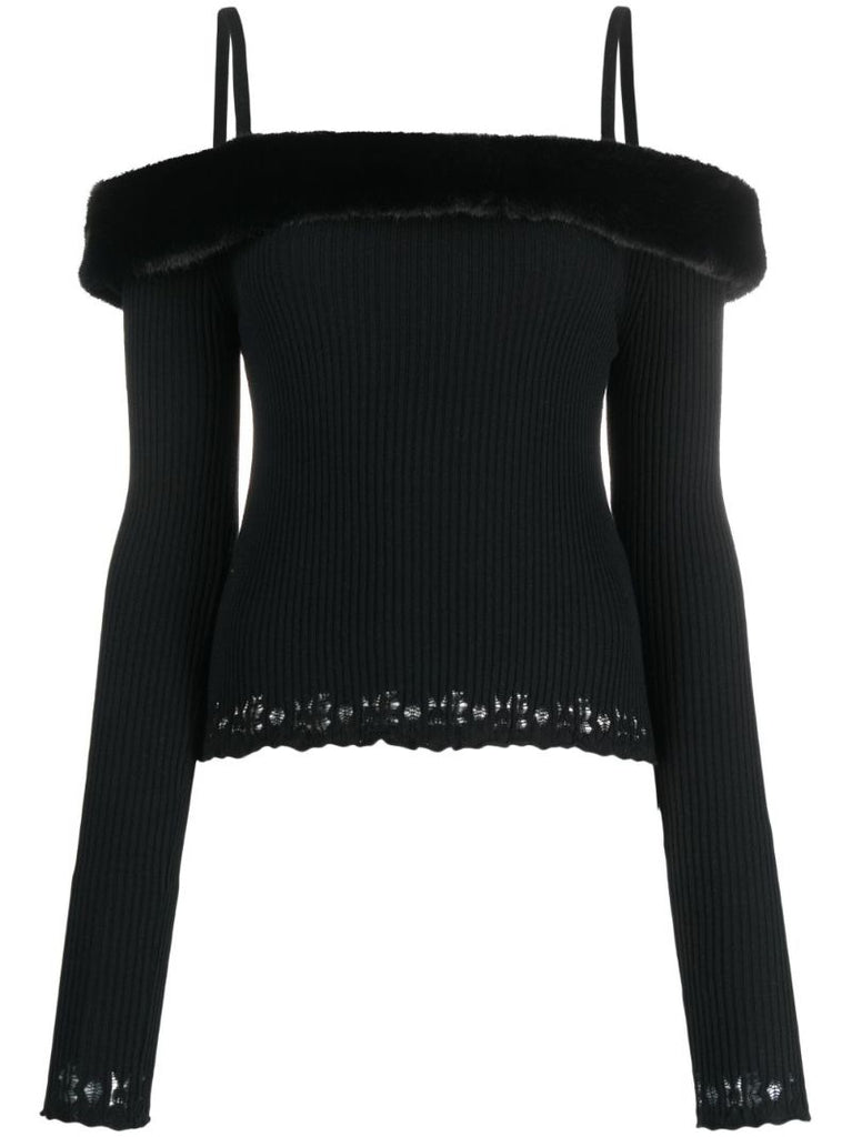 Black Off-the-shoulder Top