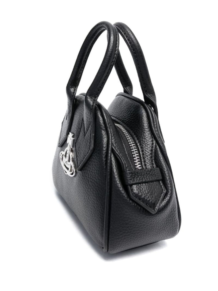 Black Yasmine Leather Cross Body Bag