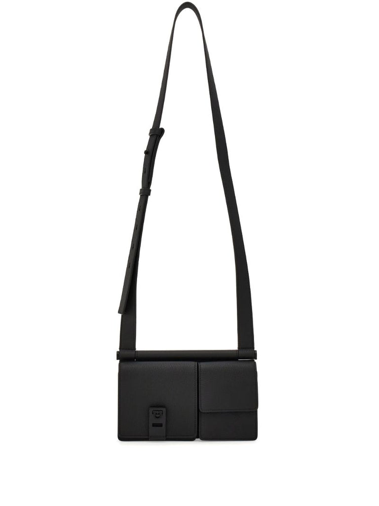 Black Multi-pocket Cross Body Bag