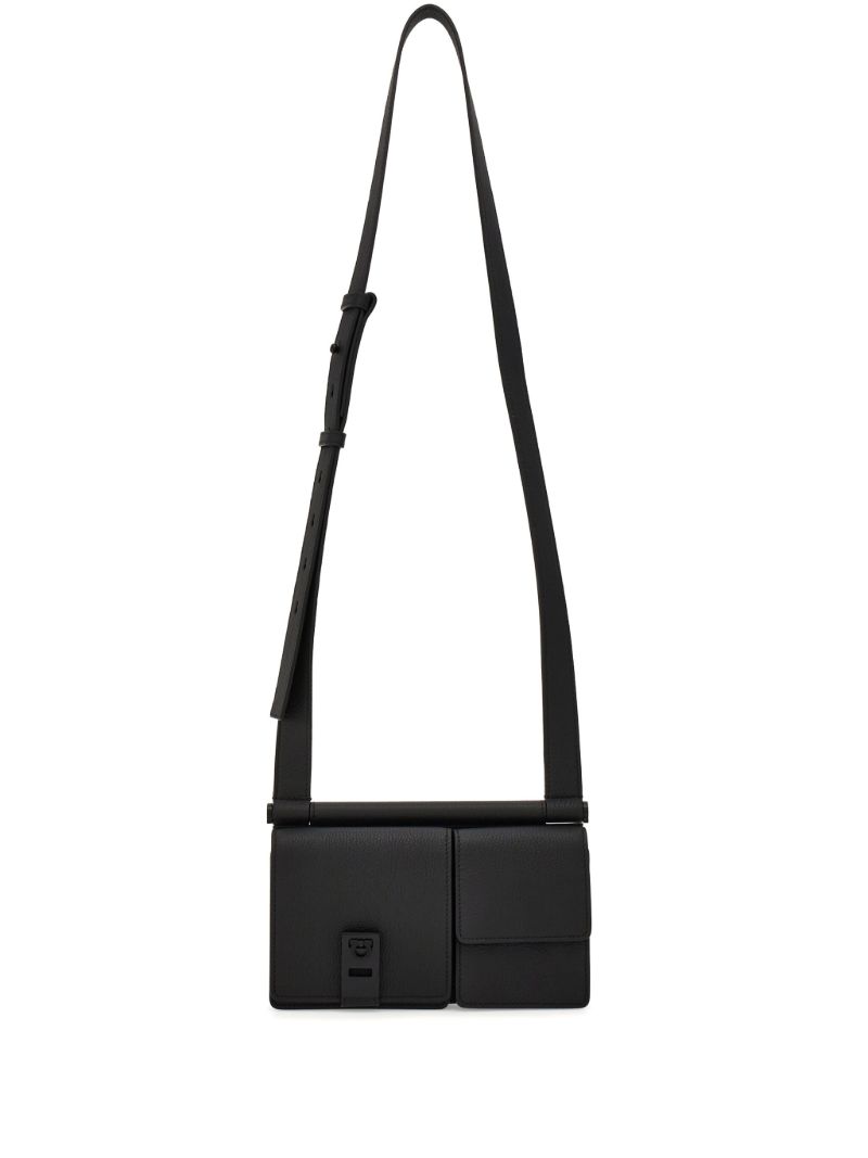 Black Multi-pocket Cross Body Bag