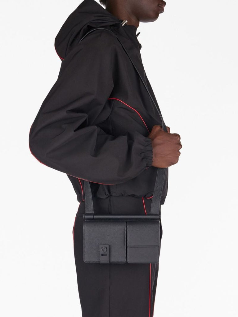 Black Multi-pocket Cross Body Bag