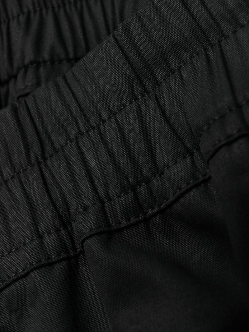 Black Drop Crotch Drawstring Trousers