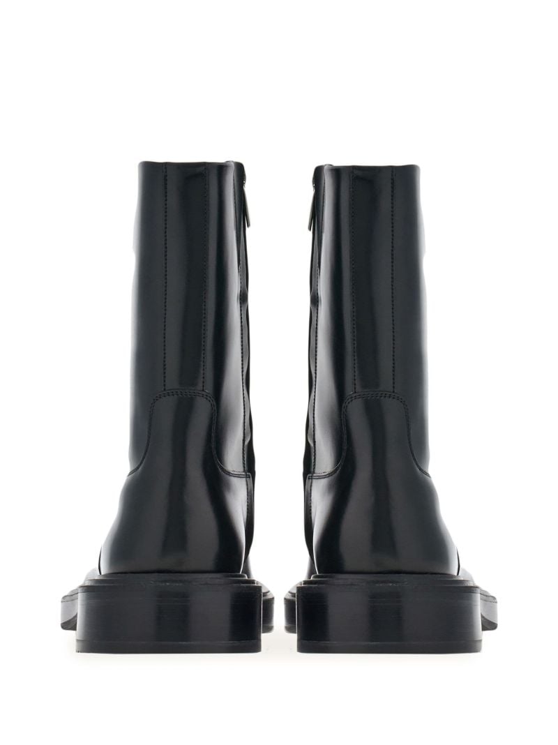 Black Leather Ankle Boots