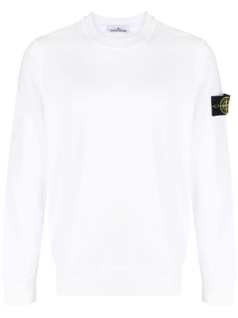 White Cotton Sweatshirt