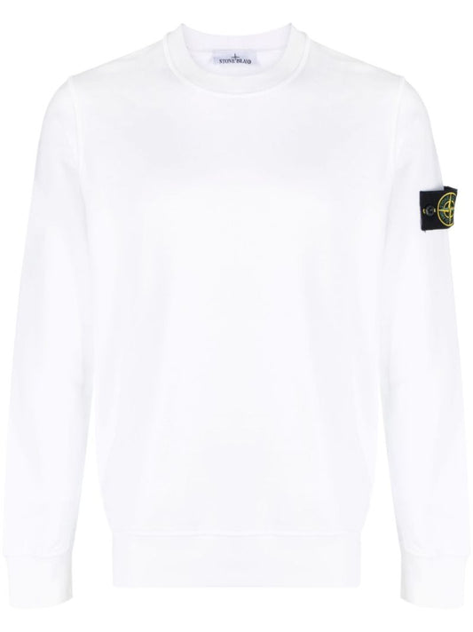 White Cotton Sweatshirt