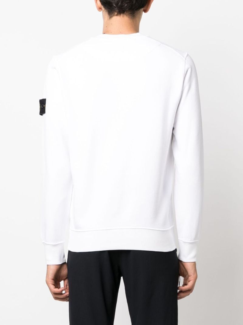 White Cotton Sweatshirt