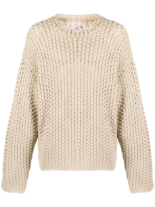 Neutral Marina Open-knit Sweater