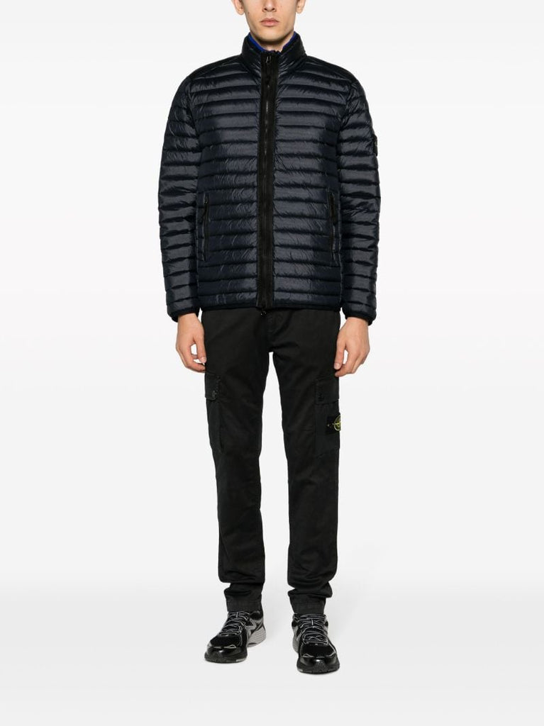 Blue Quilted Jacket