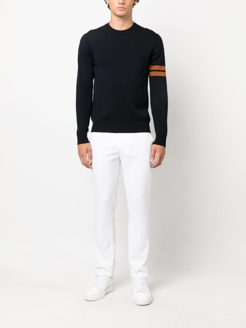 White Ellott Slim-fit Golf Trousers