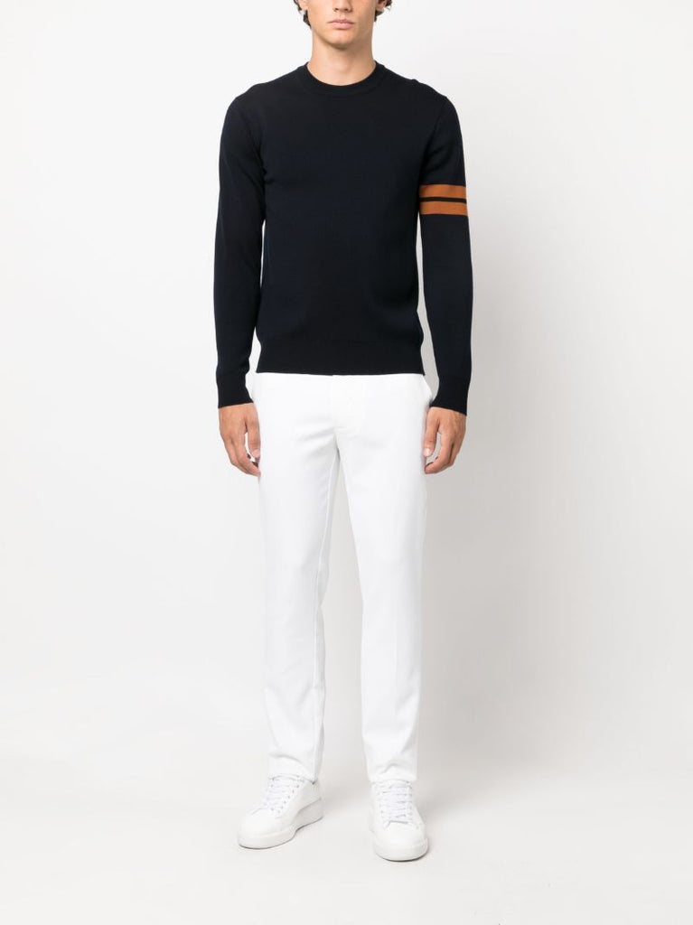 White Ellott Slim-fit Golf Trousers