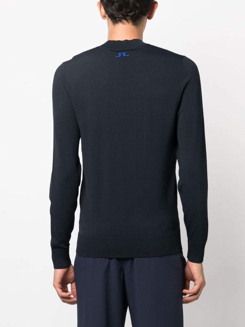 Blue Gus Logo-embroidered Golf Sweater