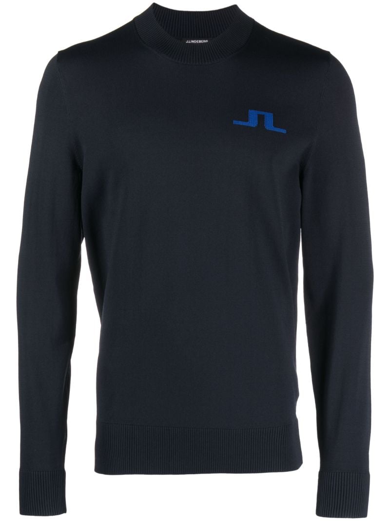 Blue Gus Logo-embroidered Golf Sweater