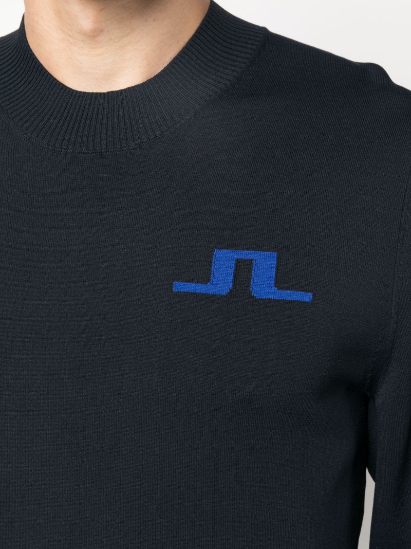 Blue Gus Logo-embroidered Golf Sweater