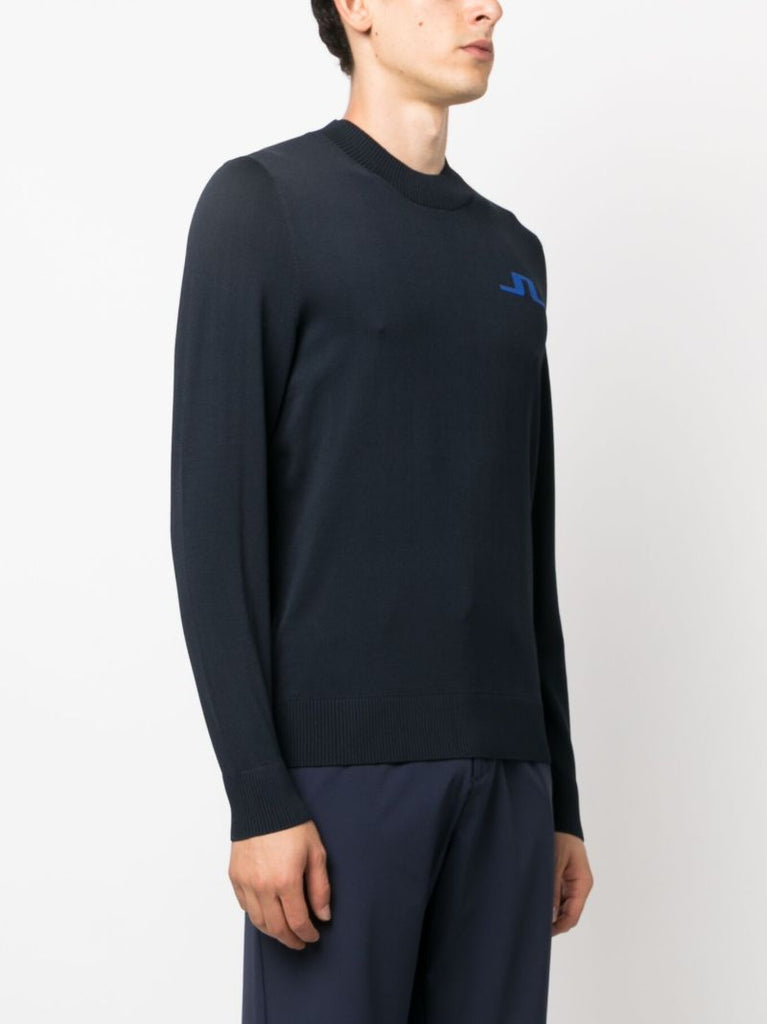 Blue Gus Logo-embroidered Golf Sweater