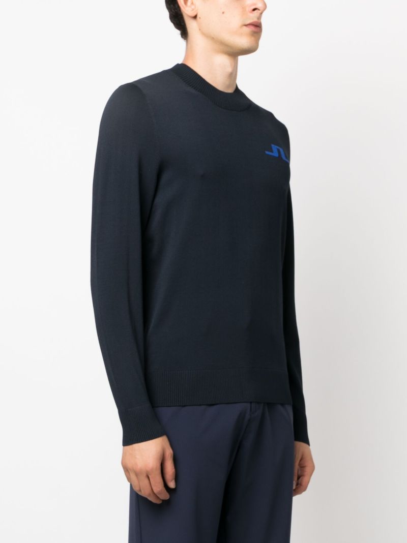 Blue Gus Logo-embroidered Golf Sweater
