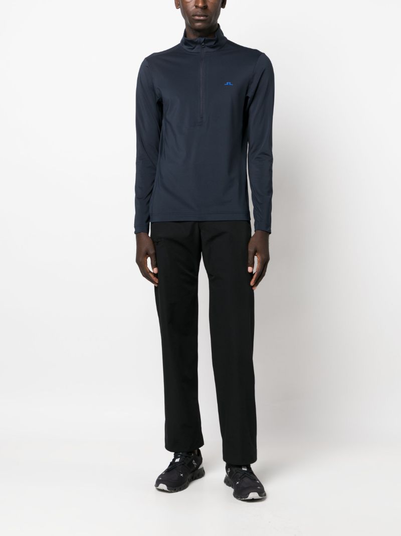 Blue Luke Half Zip Mid Layer Top