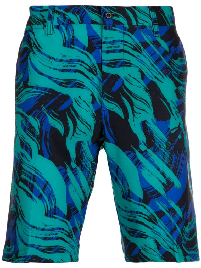 Blue Eloy Printed Golf Shorts