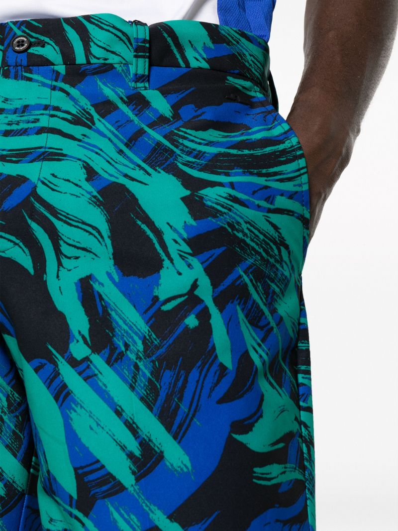 Blue Eloy Printed Golf Shorts