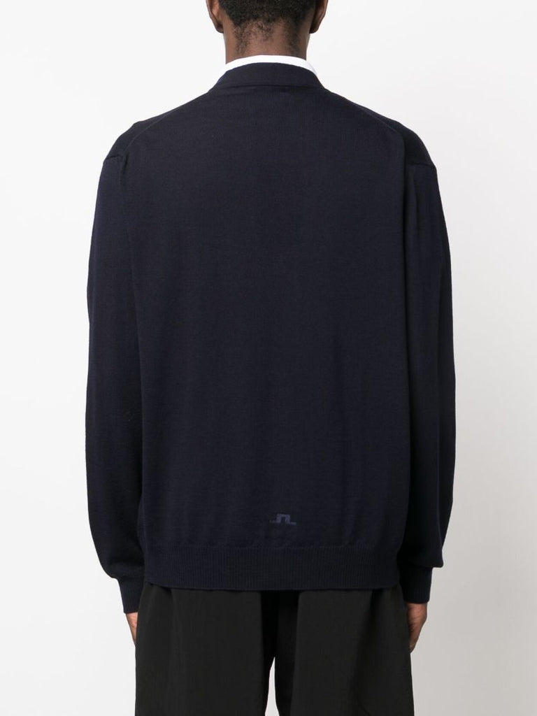 Blue Lucas Merino Wool Cardigan