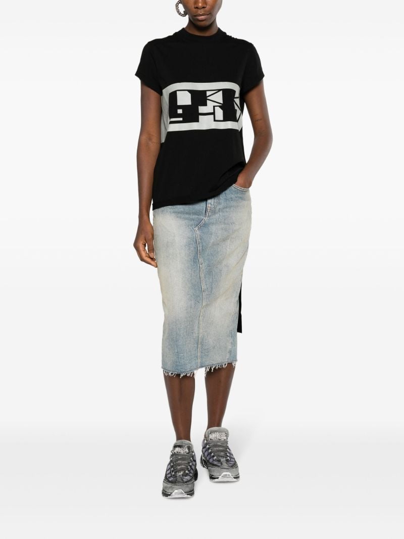 Black Logo-print Cotton T-shirt