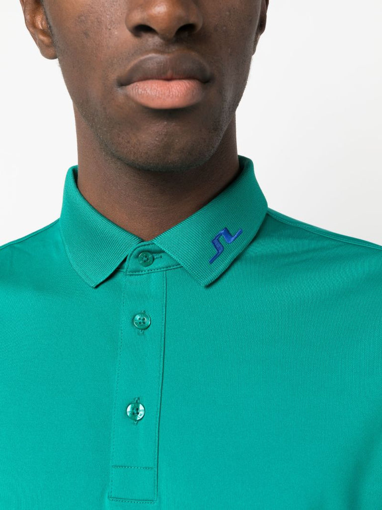 Green Kv Logo-embroidered Polo Shirt