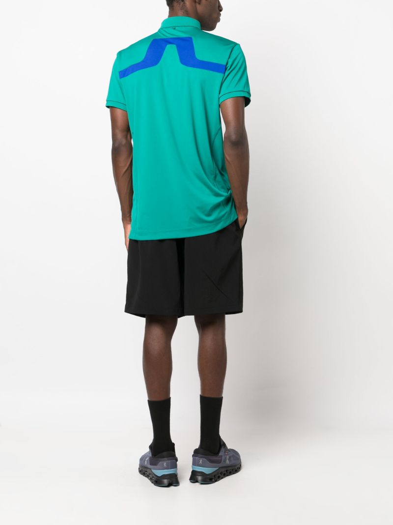Green Kv Logo-embroidered Polo Shirt