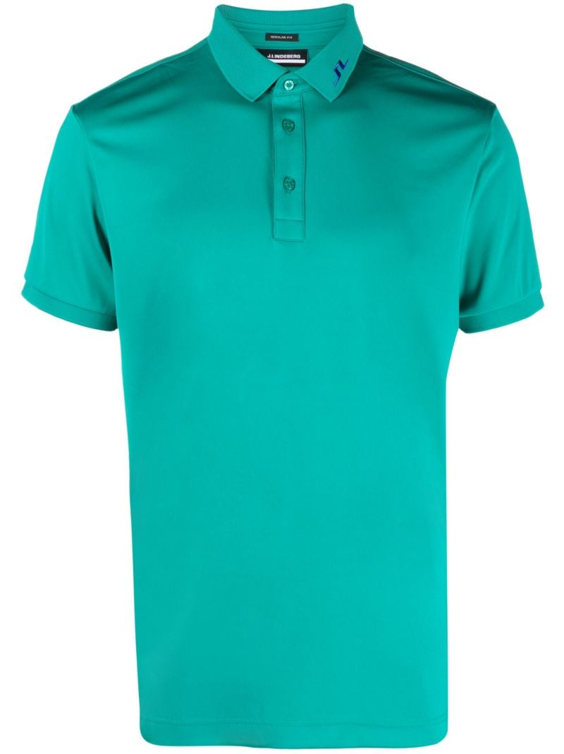 Green Kv Logo-embroidered Polo Shirt