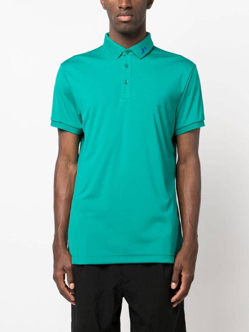 Green Kv Logo-embroidered Polo Shirt