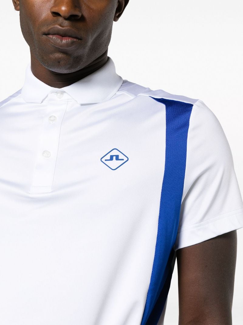 White Freddy Striped Polo Shirt