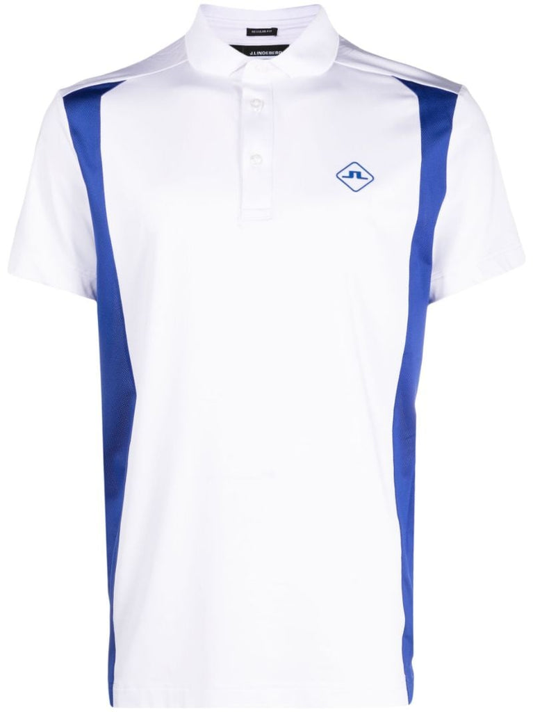 White Freddy Striped Polo Shirt