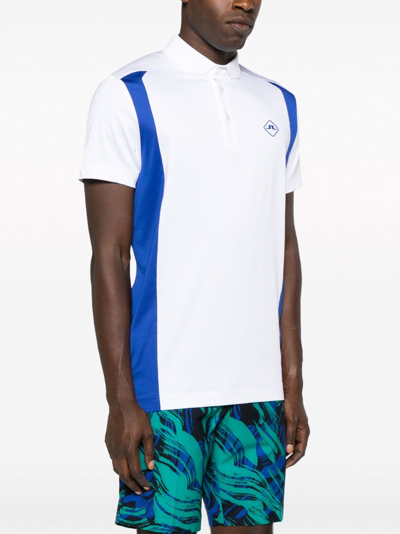 White Freddy Striped Polo Shirt