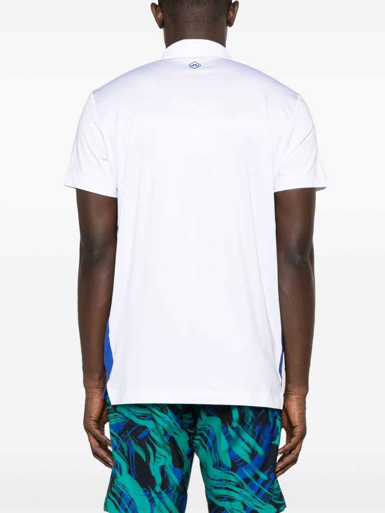 White Freddy Striped Polo Shirt