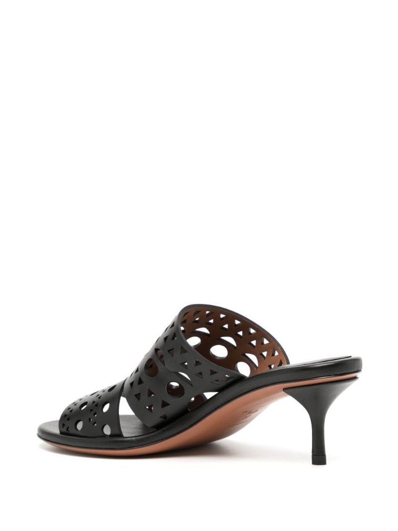 Black Vienne 55 Leather Mules