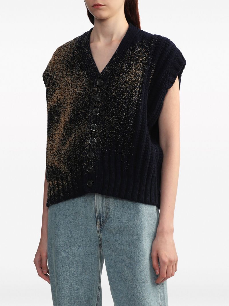 Blue Sandstorm Vest Cardigan