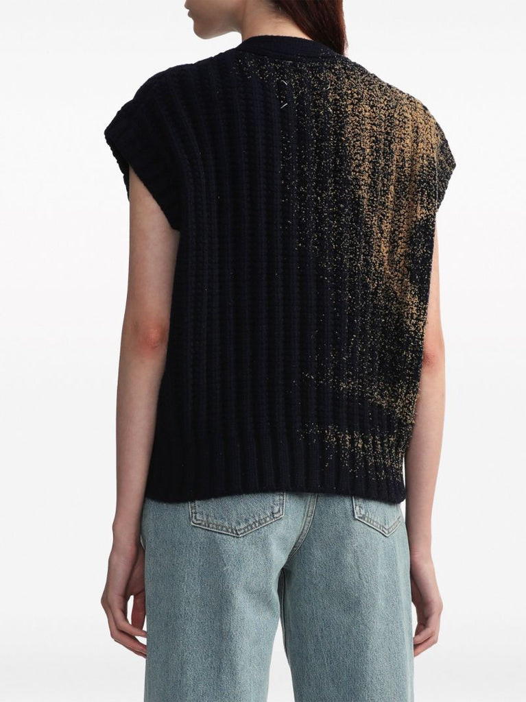 Blue Sandstorm Vest Cardigan