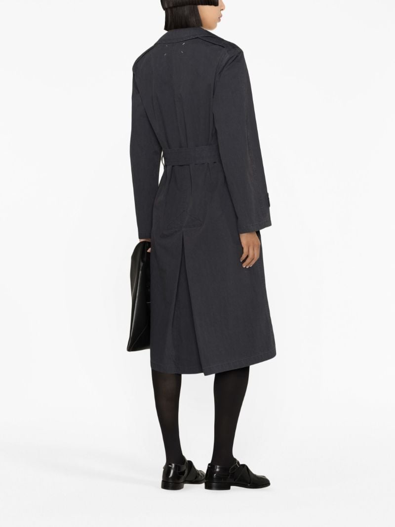 Black Double-breasted Trench Coat