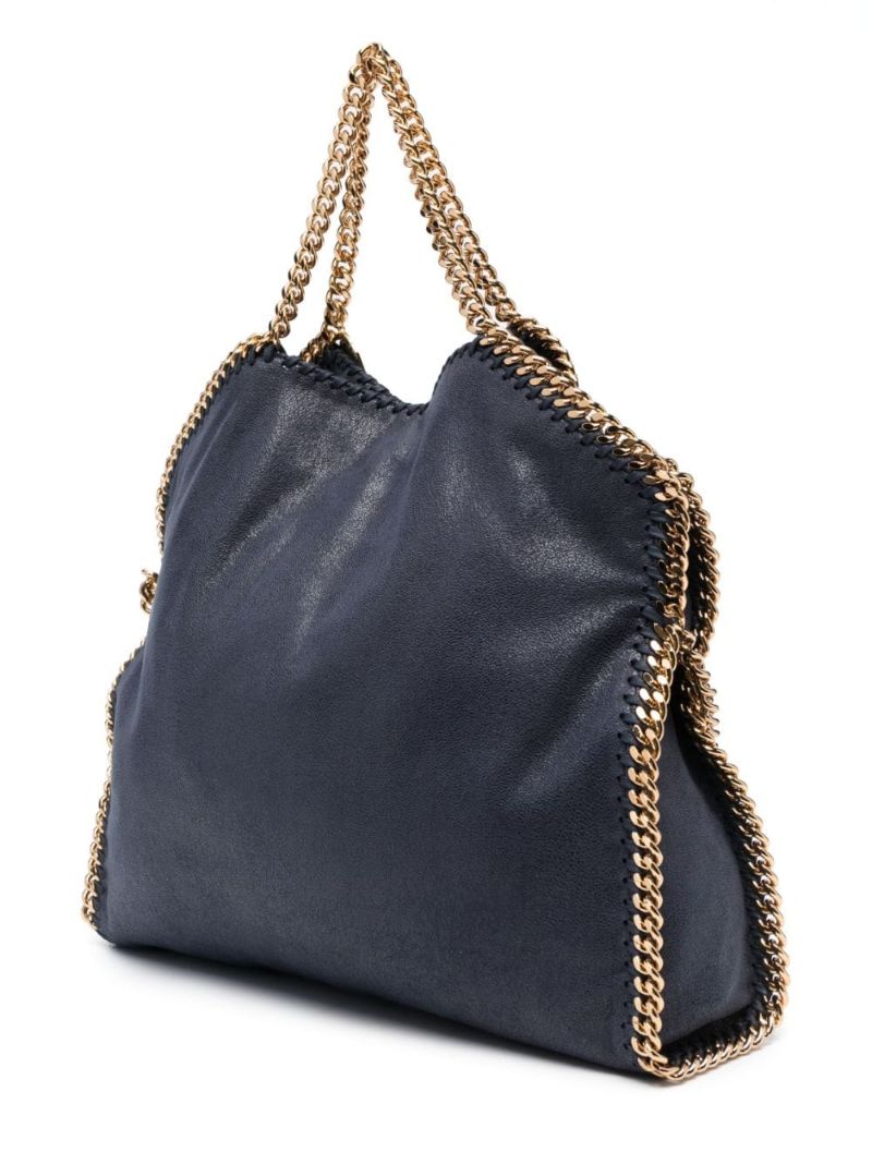 Blue Falabella Chain-link Tote Bag