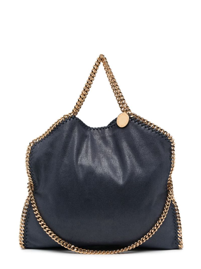 Blue Falabella Chain-link Tote Bag