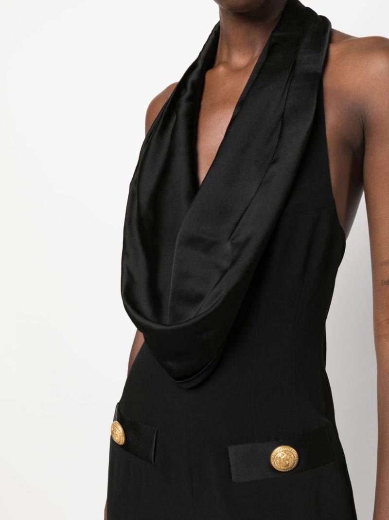 Black Halterneck Sleeveless Jumpsuit