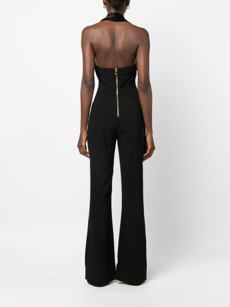 Black Halterneck Sleeveless Jumpsuit