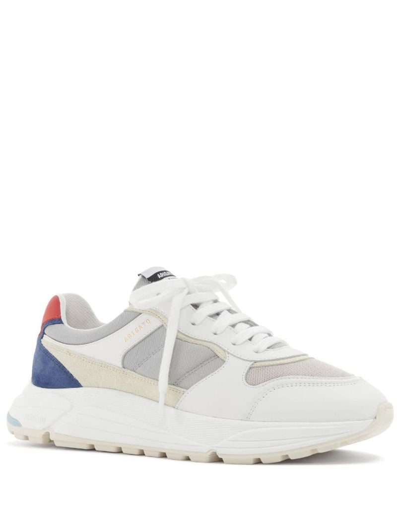 White Multi Panel Sneakers