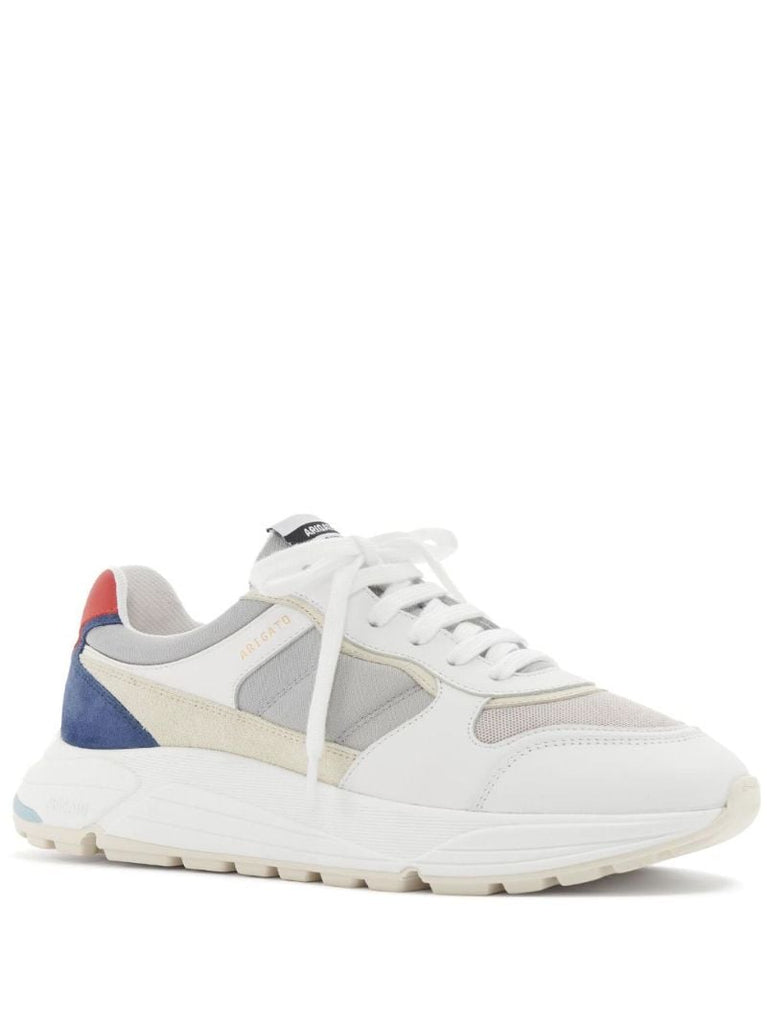 White Multi Panel Sneakers