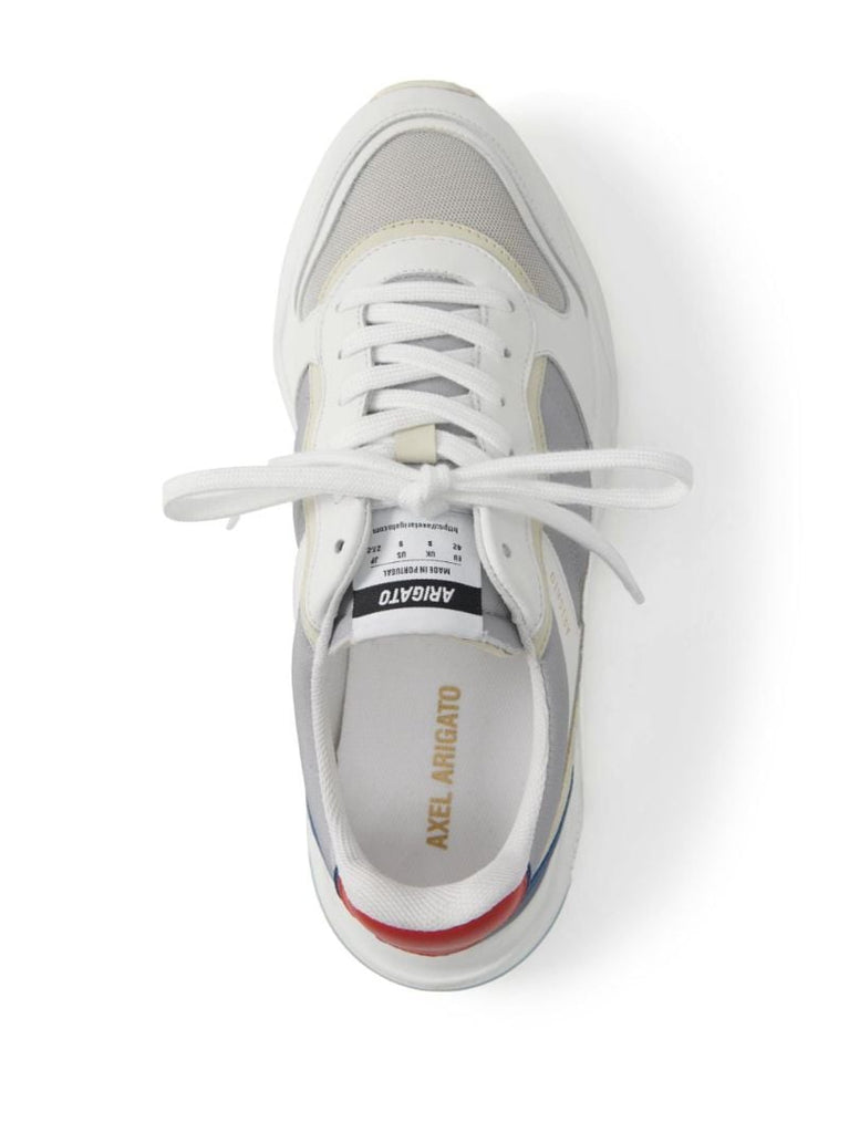 White Multi Panel Sneakers