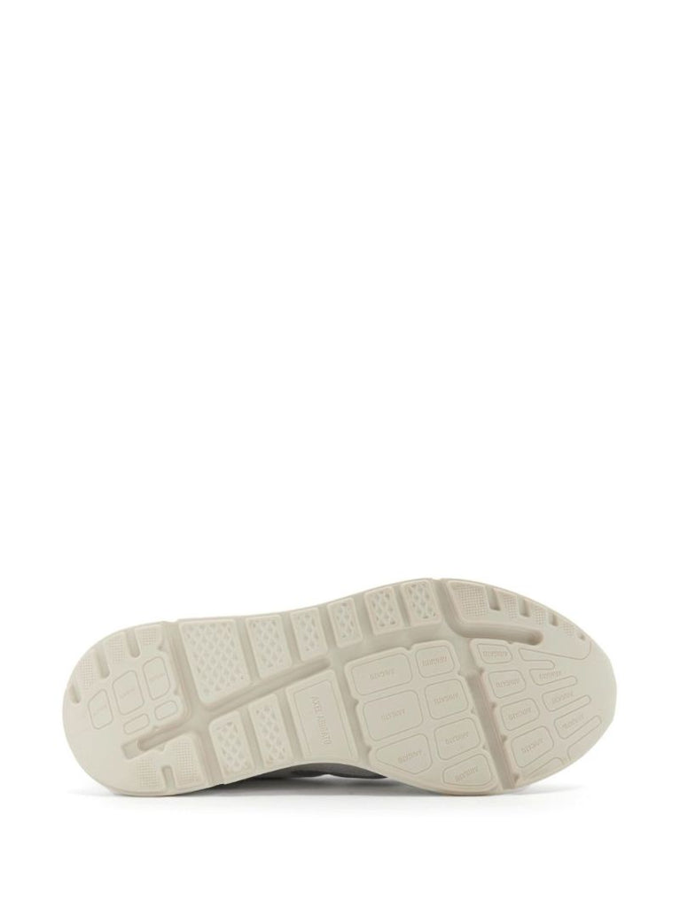White Multi Panel Sneakers