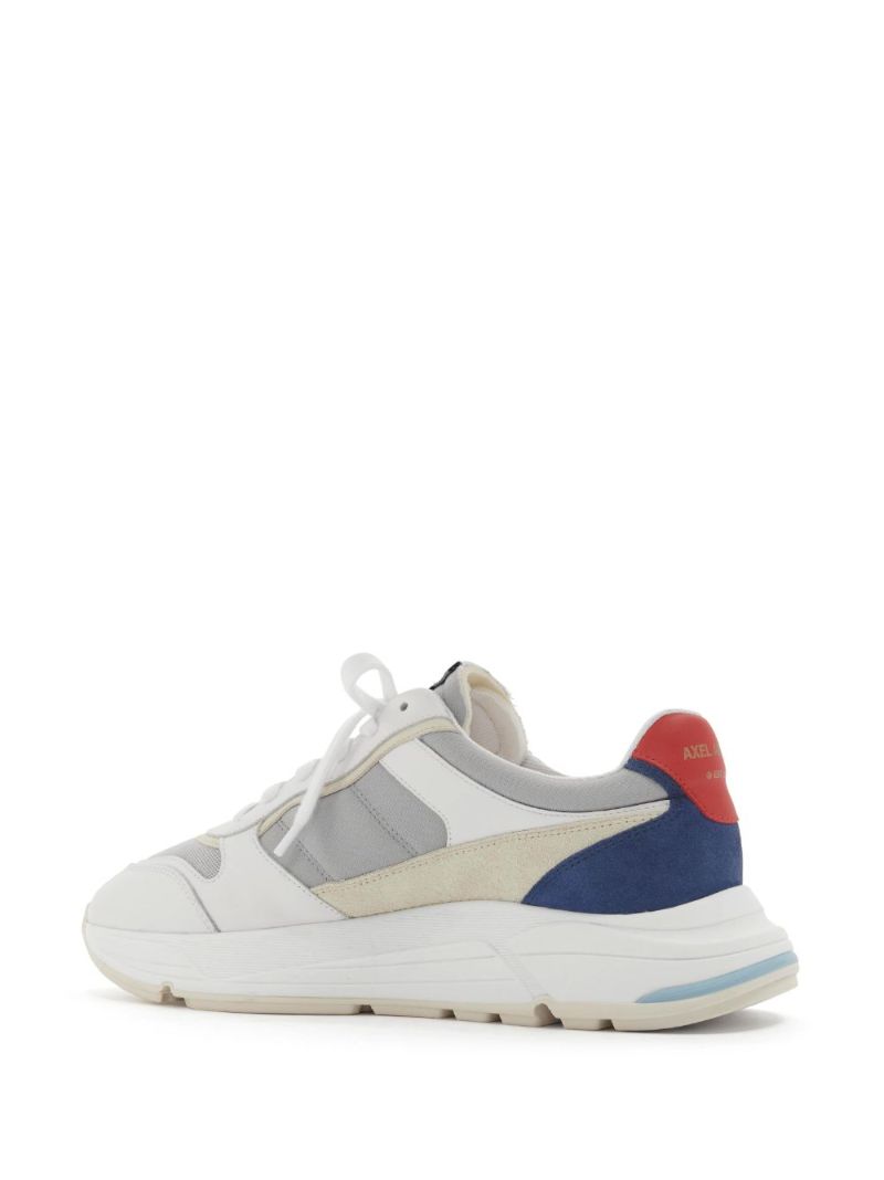 White Multi Panel Sneakers
