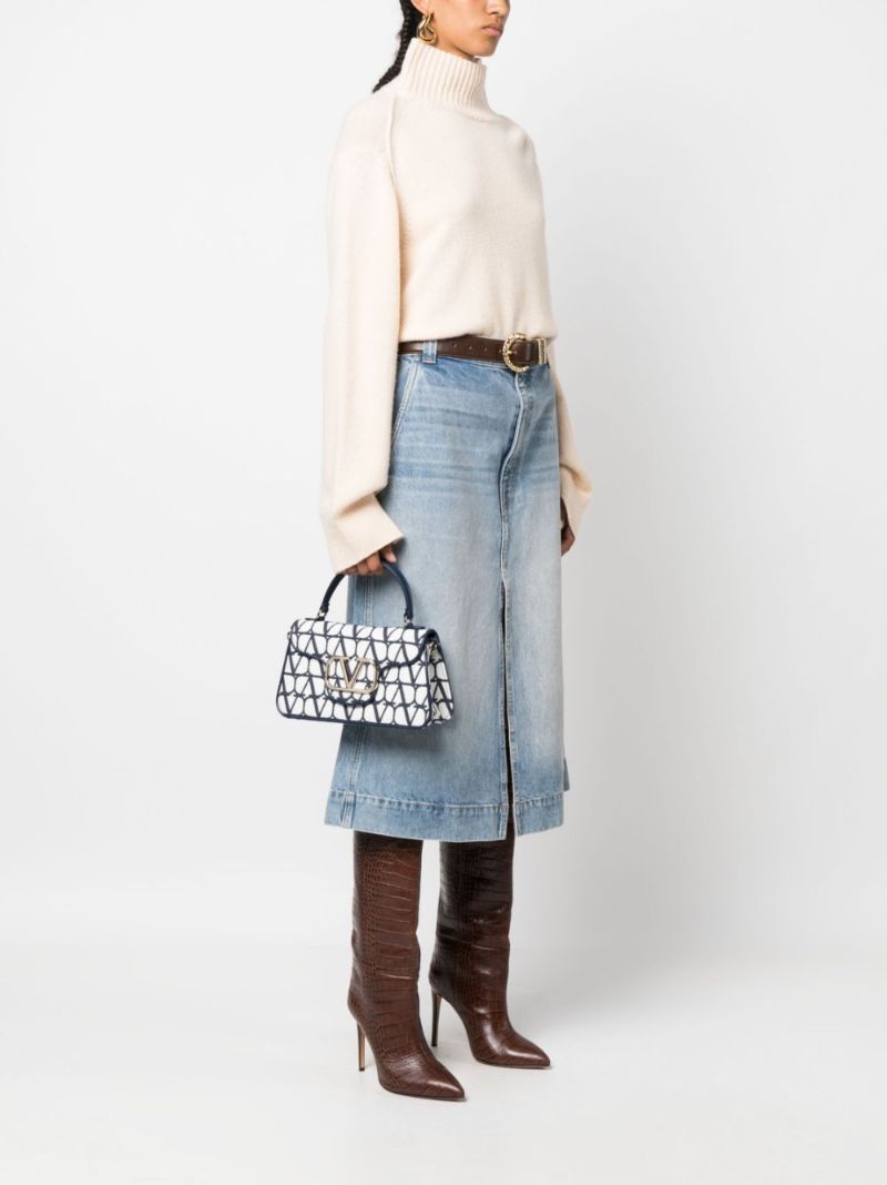 Blue Toile Iconographe Top Handle Bag
